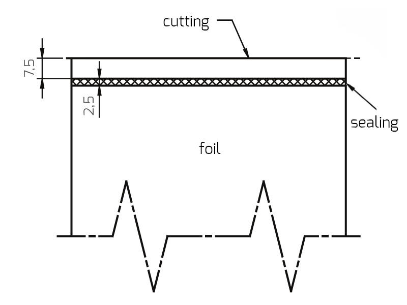 Sova C-type impulse sealer sealing and cutting
