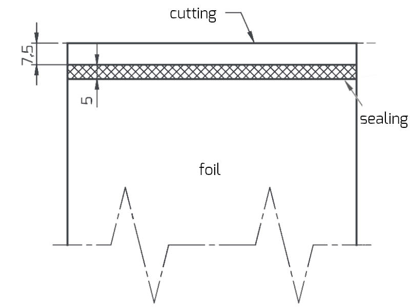 Sova S-Type semi-automatic impulse sealer sealing and cutting normal