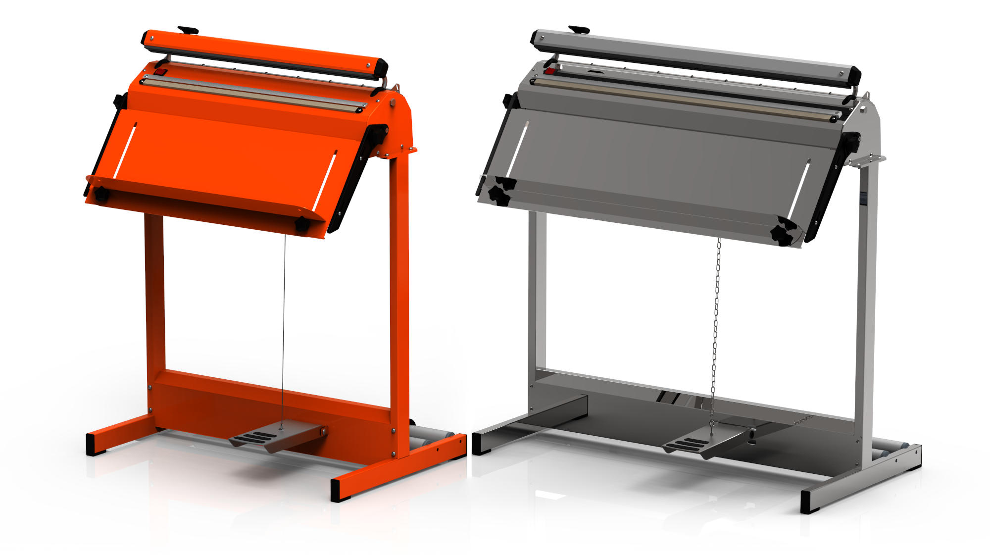 Sova S-Type orange impulse sealer and Sova SI-Type inox impulse sealer