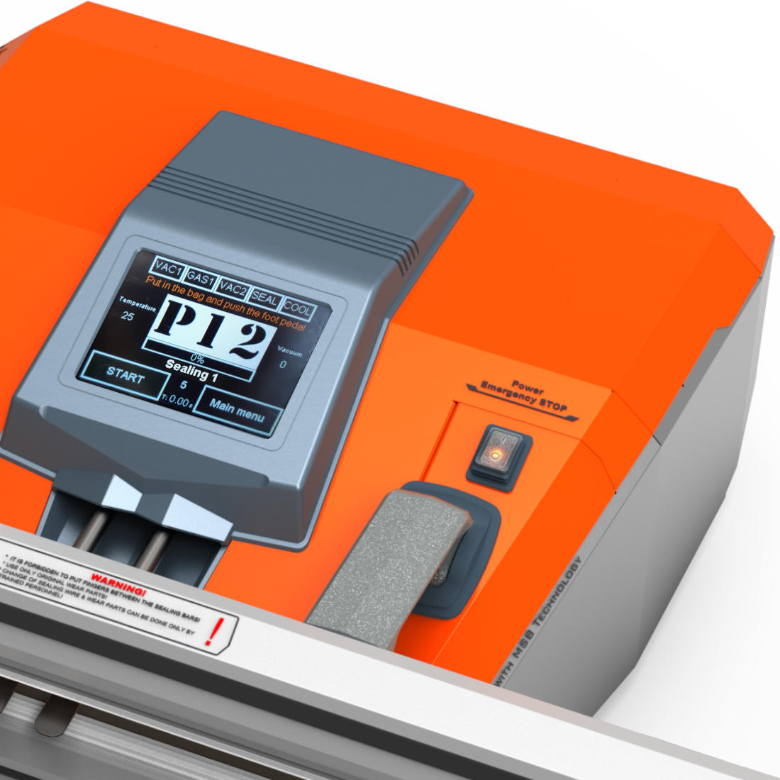 Sova V-Type high performance industrial vacuum impulse sealer program settings